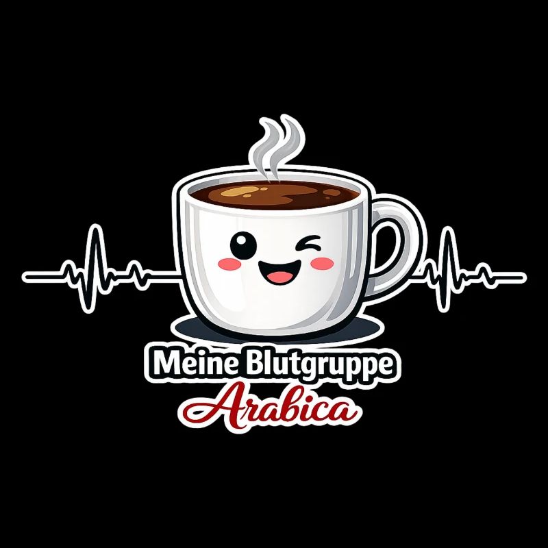 Meine Blutgruppe Arabica-Kaffeetrinker Spruch