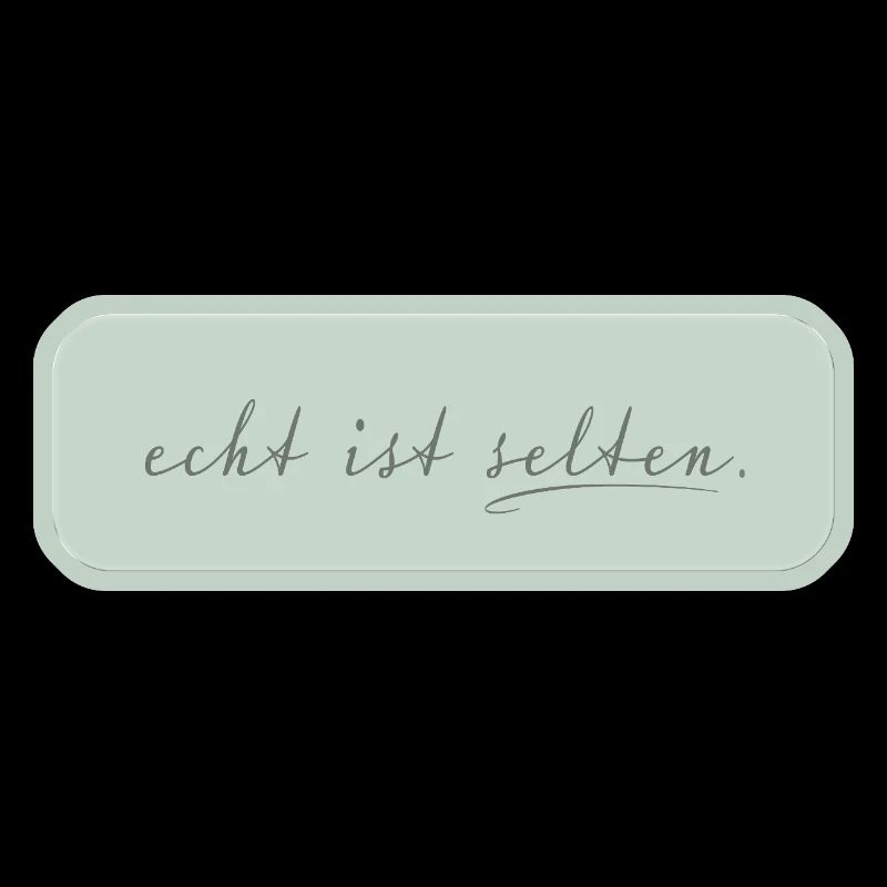 real is rare – minimalist typography