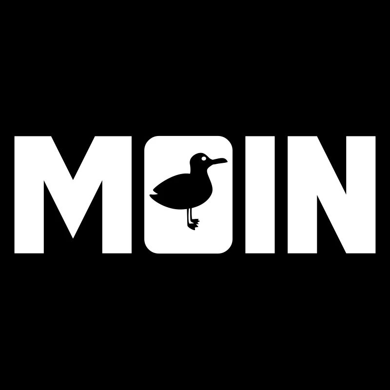 Moin Möwe weiß Nordsee Küste coole Sprüche Fan