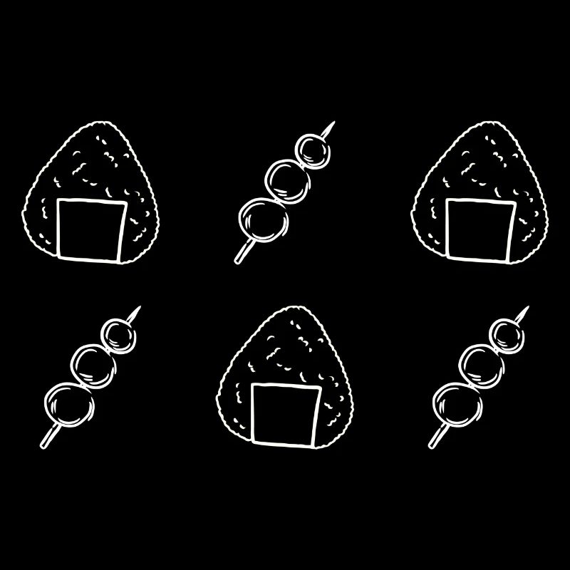 Onigiri und Dango - Reisbällchen - Snacks - Japan