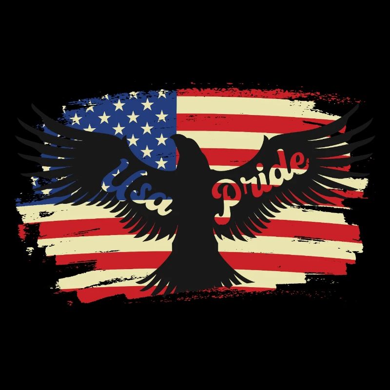 American Pride Eagle on Flag