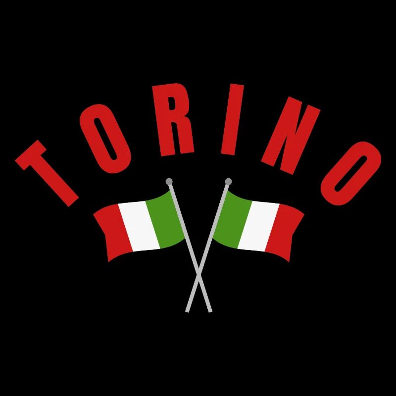 Torino Crest with Italian Flags