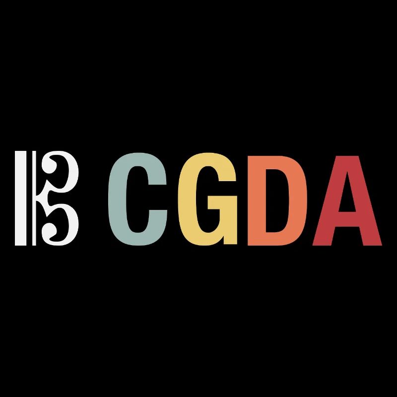 CGDA viola tuning string musician retro