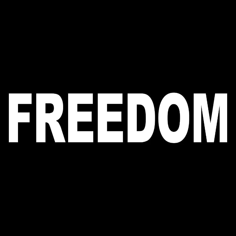 Freedom Typography Statement Design