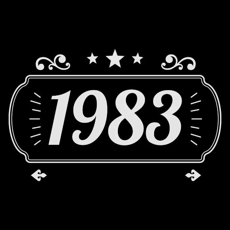 Vintage 1983 Retro-Jubiläum 1983