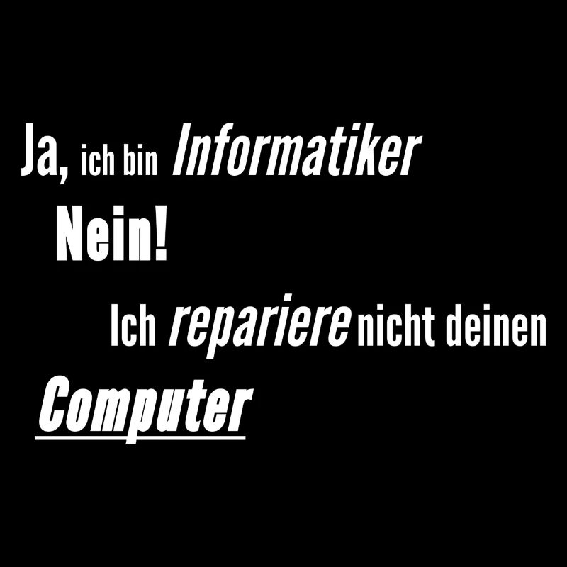 Informatiker Computer kaputt