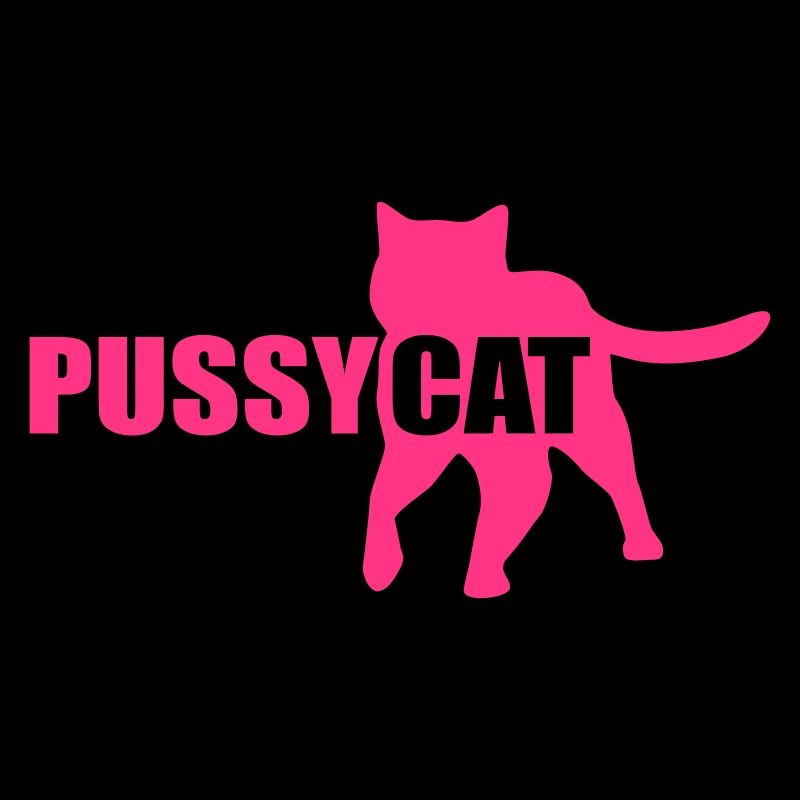 Pussycat cat kitty vector graphic