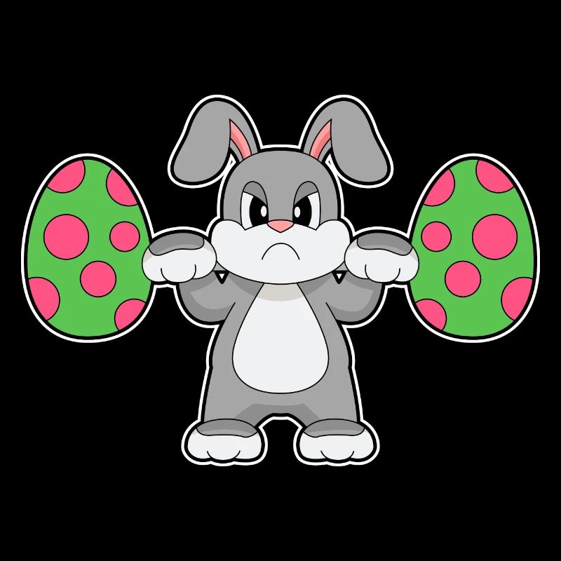Culturisme de Pâques Bunny
