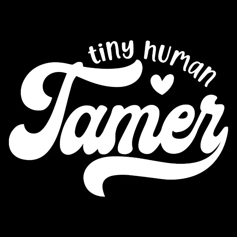 Tiny Human Tamer Heart Design for Parents and