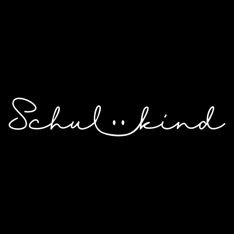 Schulkind Lächeln weiß