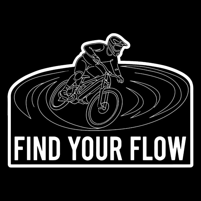 Cycliste de VTT Électrique Trouvez votre dessin de ligne Flow