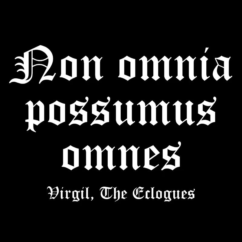 Non omnia possumus Gothic Tee