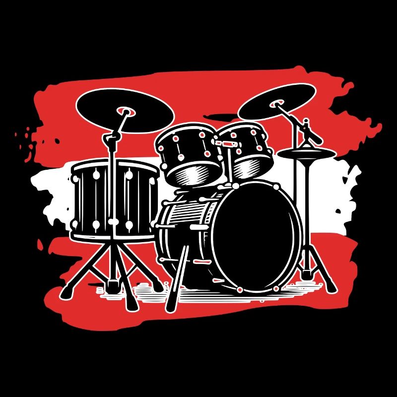 Tambours de drapeau de l’Autriche