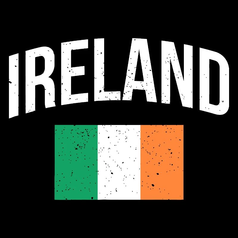 Arc du drapeau irlandais Vintage Print