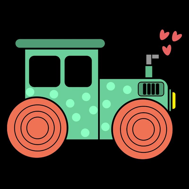 Herz Traktor Nutzfahrzeug Bauernhof Ackerbau Feld