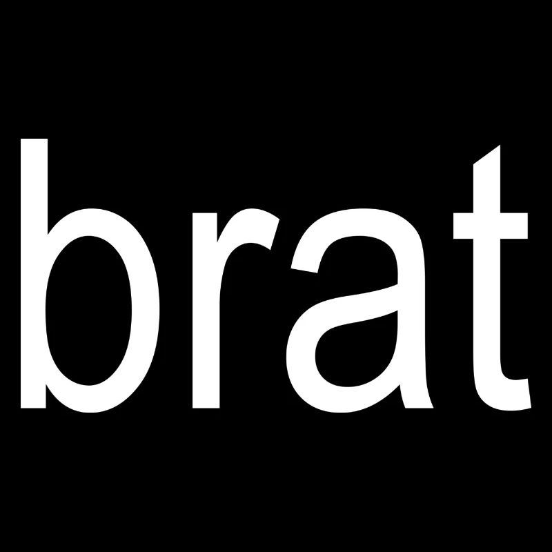 brat white text 5000