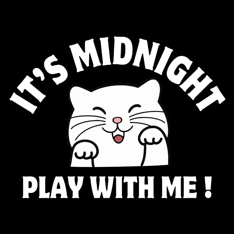 minuit, chat, chat humour