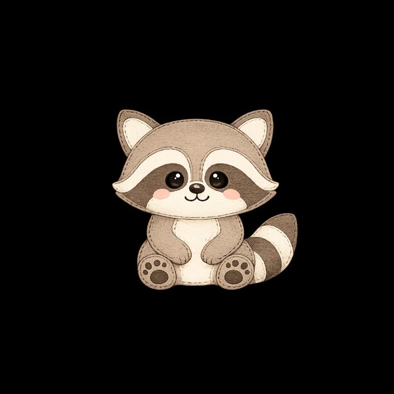 Kuschelwaschbär Illustration