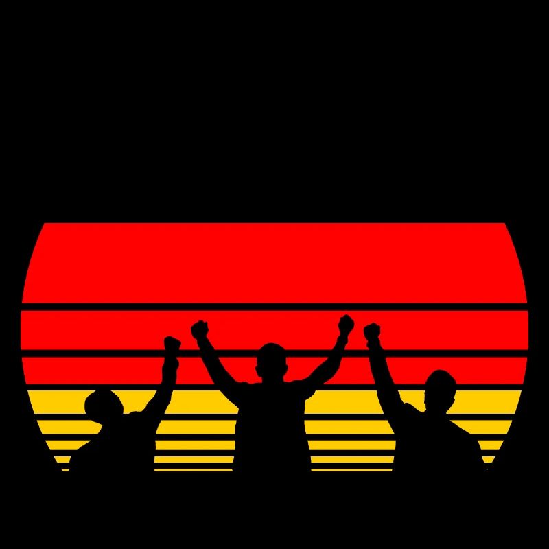 Deutschland Tor & Sieg: Retro Sunset Jubel 2024