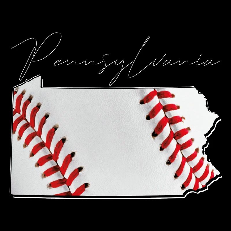 Baseball in the Pennsylvania State Map PA