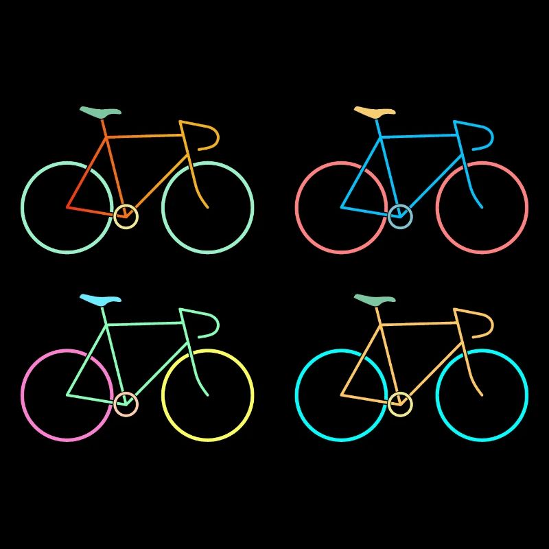 Vélo de course coloré