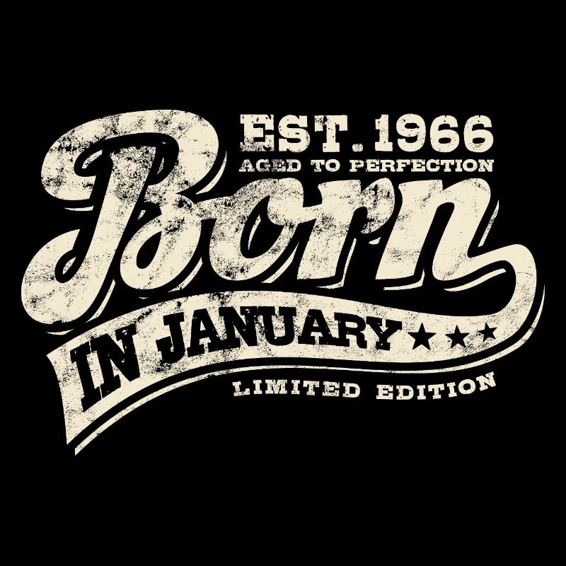 Né en janvier 1966 - Anniversaire - Cadeau