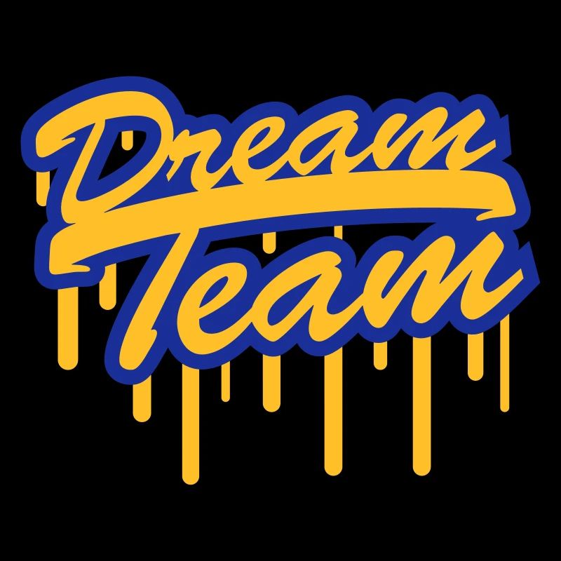 Timbre Graffiti Logo Design Dream Team Freunde peu