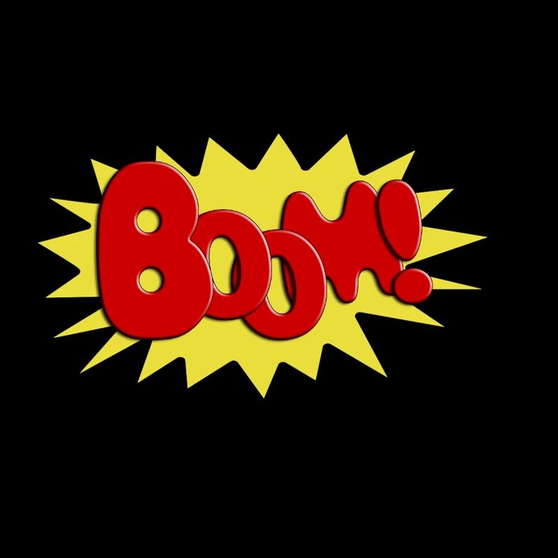 Boom Comicstyle Comicfigur Lichtenstein Pop Art