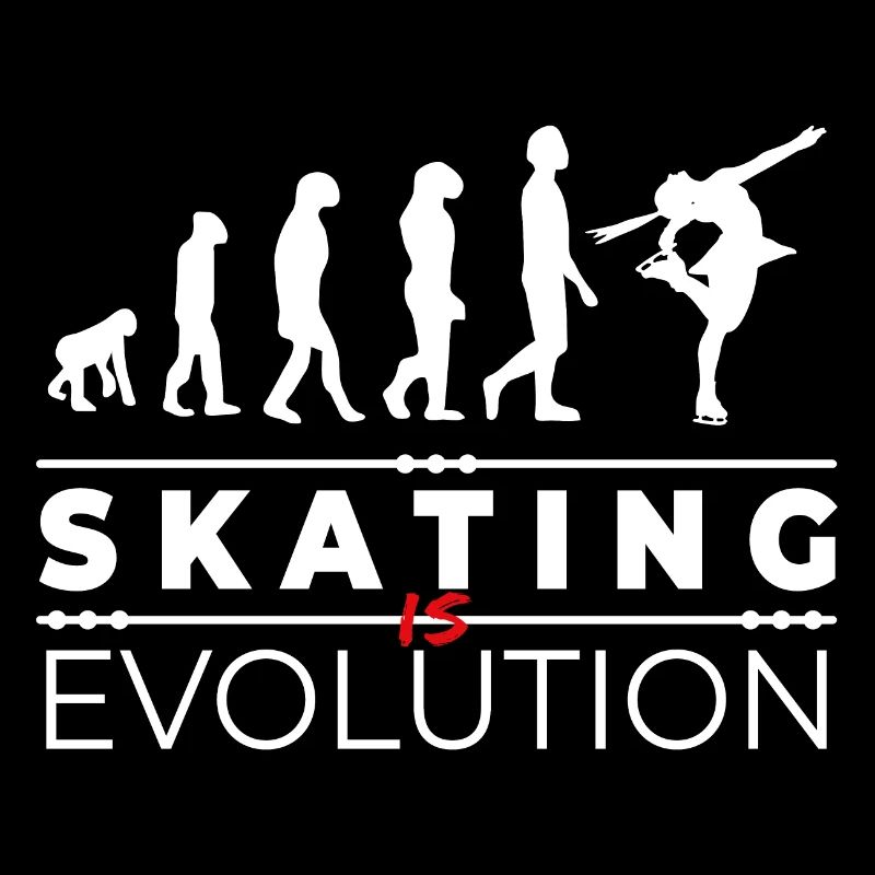 Skating is evolution - Message Humor Parody
