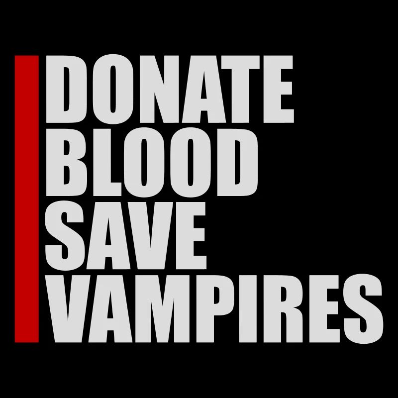Donate Blood Spende Blut rette Vampire Halloween
