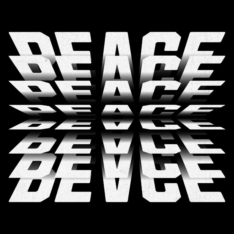 Typographie Mirror Peace