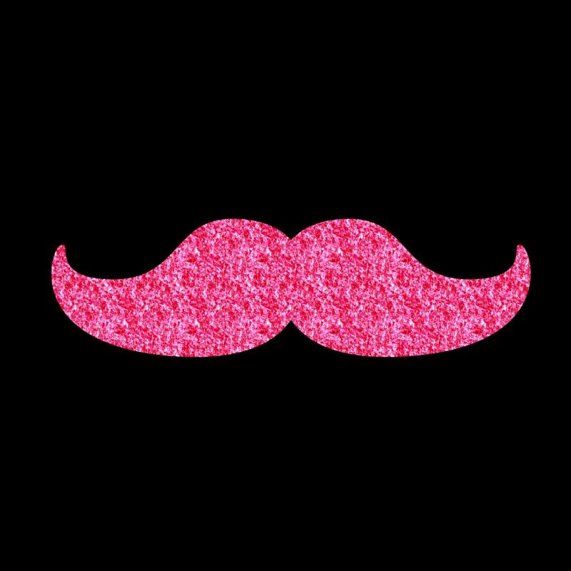 Glitzernder Moustache