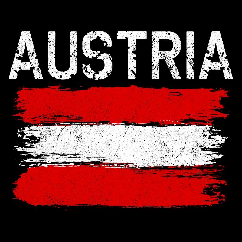 Austria Brushed Flag Graphic