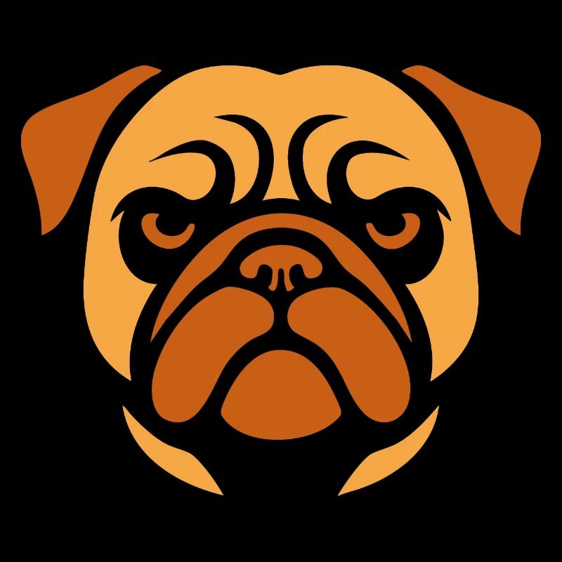 Mops , Hundekopf