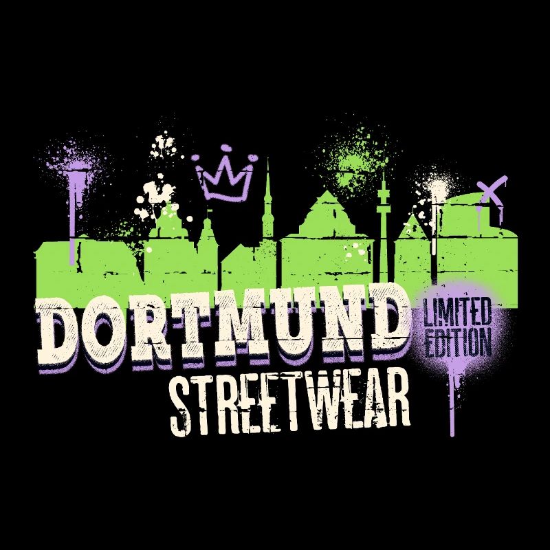 Dortmund Skyline City Germany Graffiti