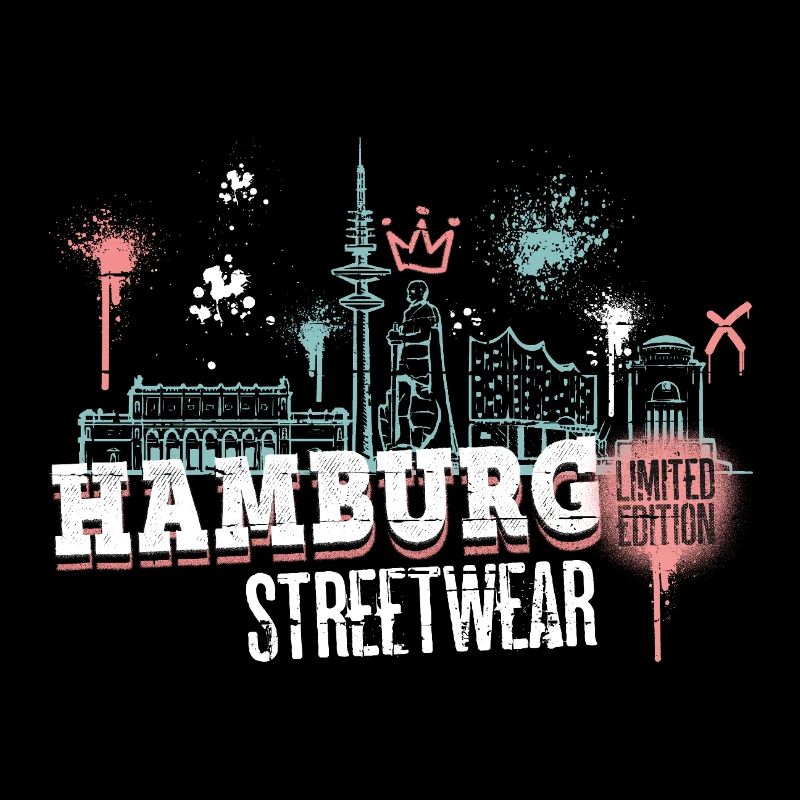 Hamburg Skyline City Germany Graffiti