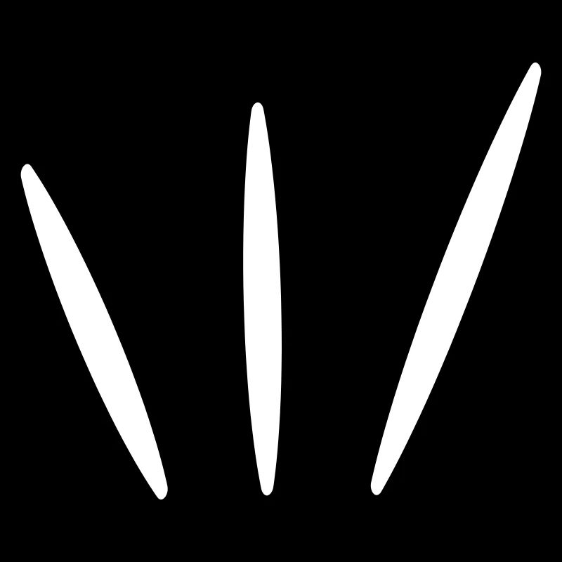 3 Strahlen | glow | Vectorgraphic