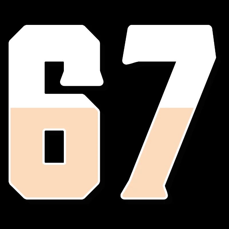 6 7 – Trendy minimalist text design,