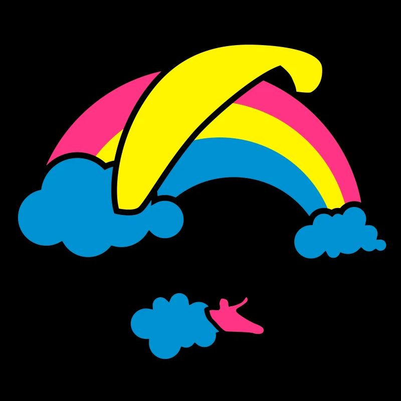 Rainbow & Clouds Paragliding