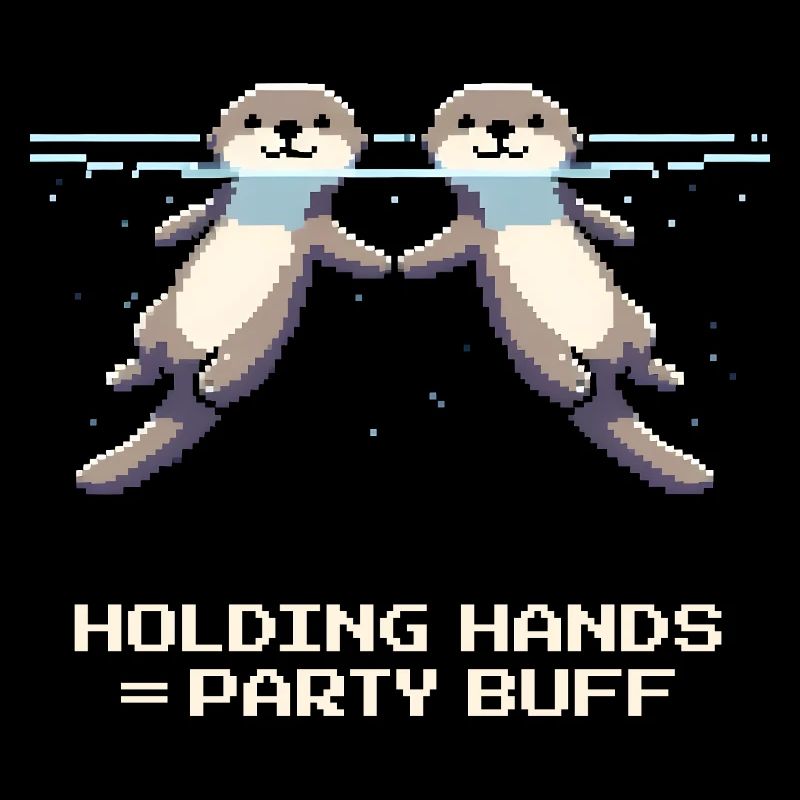 Holding hands = group strengthening | Otter RPG