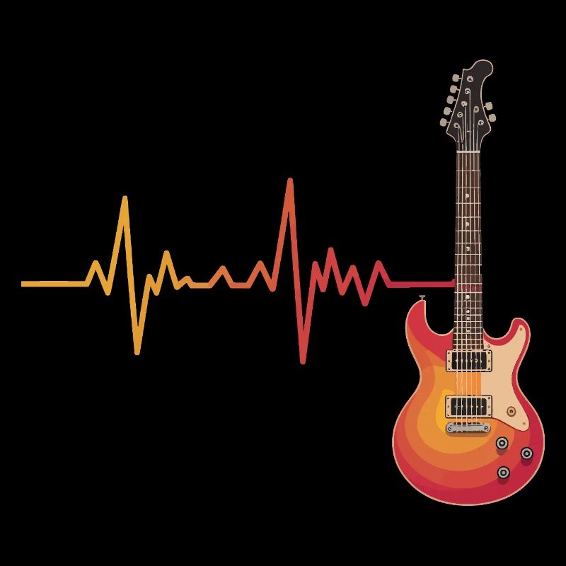 Herzschlag-Gitarren-Gradient
