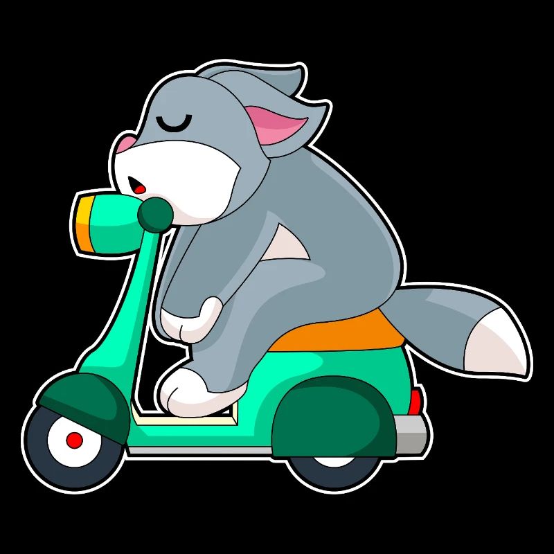 Katze Motorroller