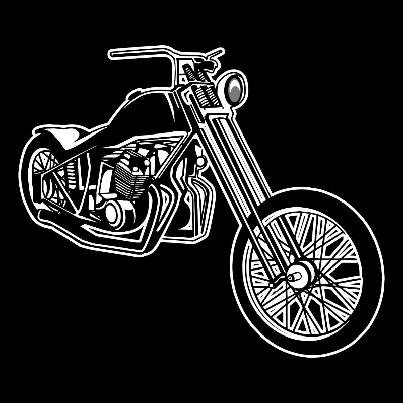 Chopper / moto bobber 01_weiß