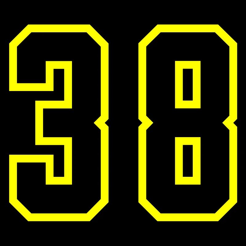 38 Zahl Trikot