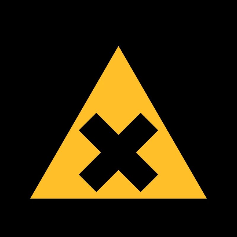 Gefahrensymbol - Schadstoffe (2-farbig)