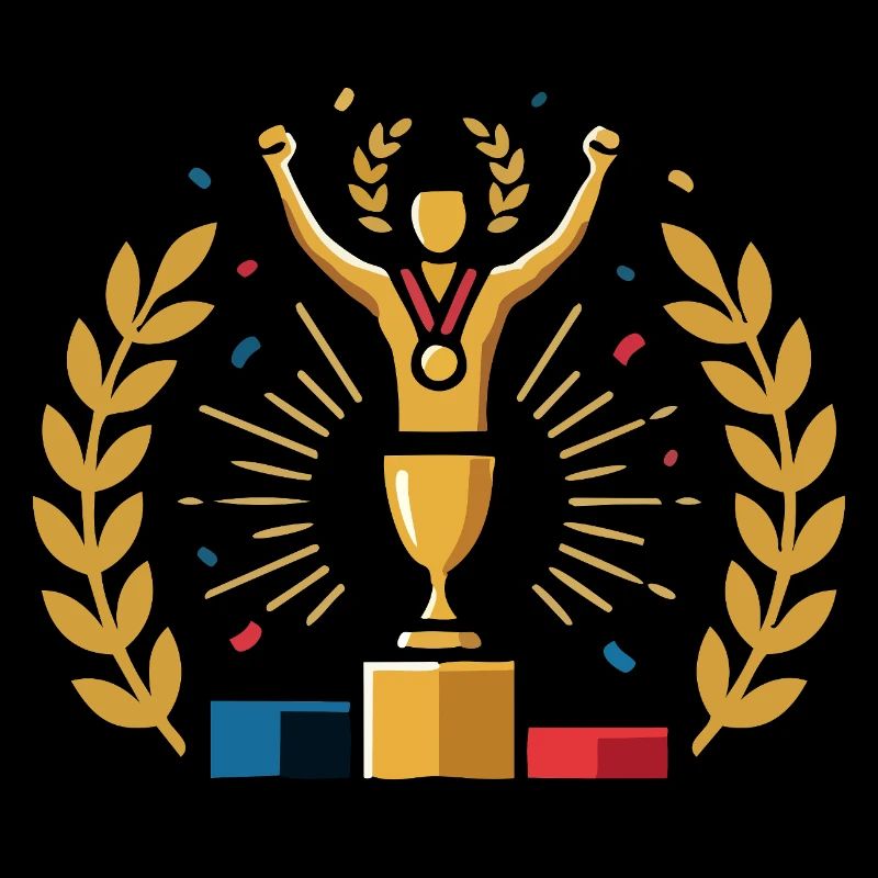 Winner's trophy This is what winners look like Winner motif
