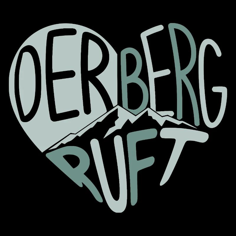 Der Berg ruft Herzdesign