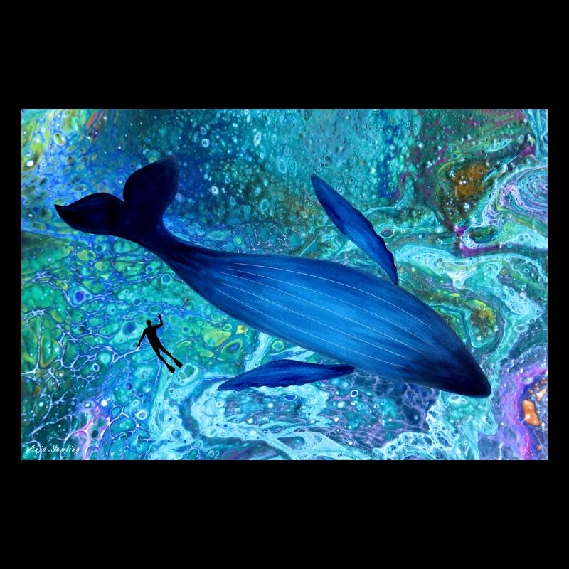 Blue Whale & plongée dans l'océan