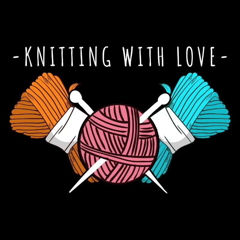 Knitting With Love – Yarn & Needles Art