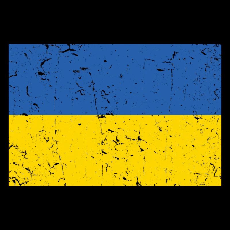 Drapeau de l’Ukraine en détresse